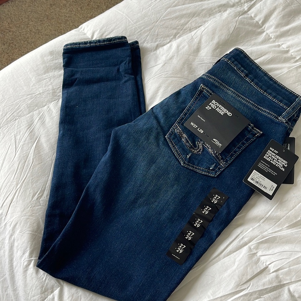 Brand new Silver Jeans, Boyfriend Mid rise